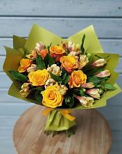 Букет цветов из:  Альстромерии и Розы в Новошахтинском