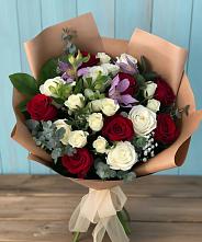 Букет цветов из:  Розы и Альстромерии в Новошахтинском