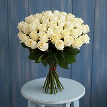 Букет 51 Белая роза Эдлесс Лав в Новошахтинском