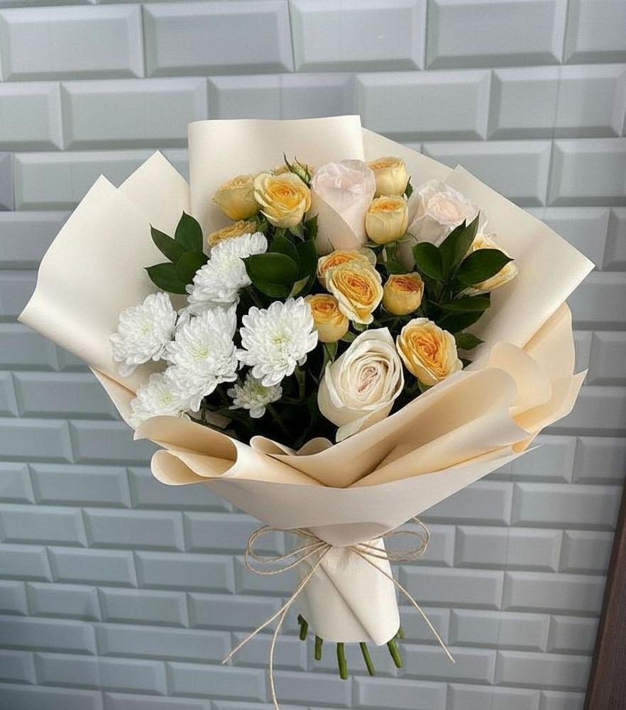 Букет цветов из: Розы и Хризантемы в Новошахтинском