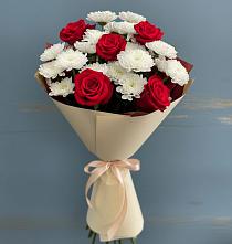 Букет цветов из:  Розы и Хризантемы в Новошахтинском