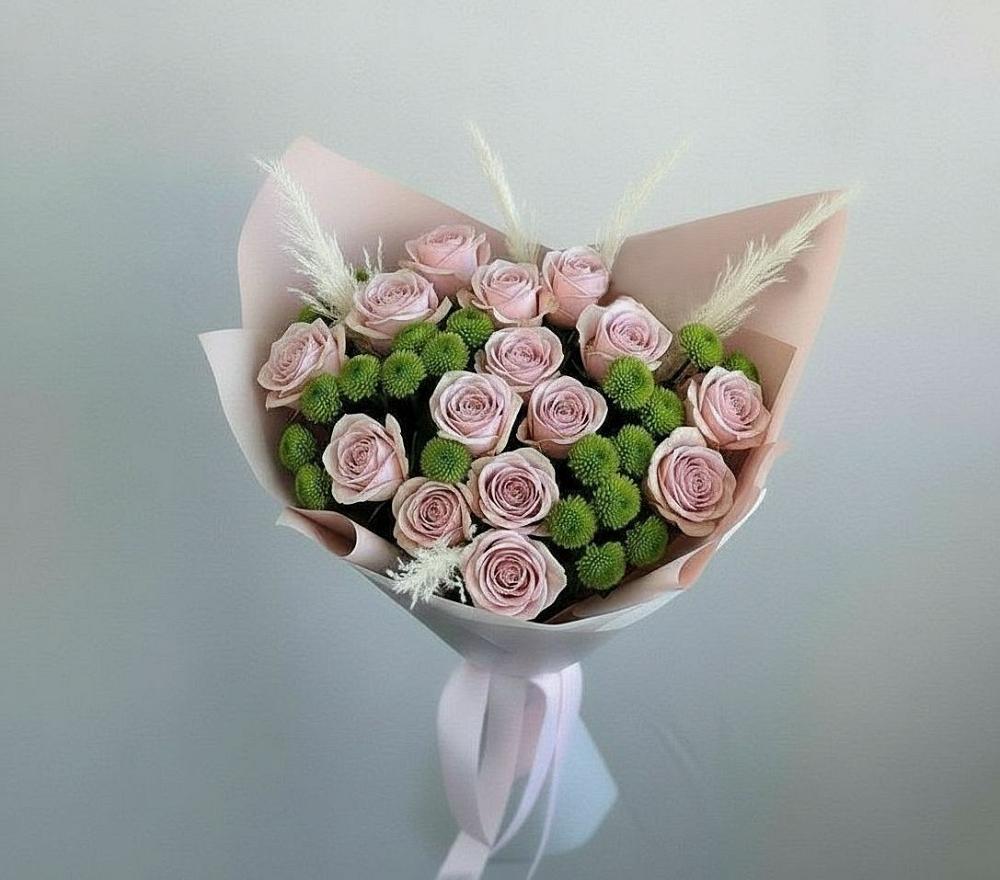 Букет цветов из: Розы и Хризантемы в Новошахтинском