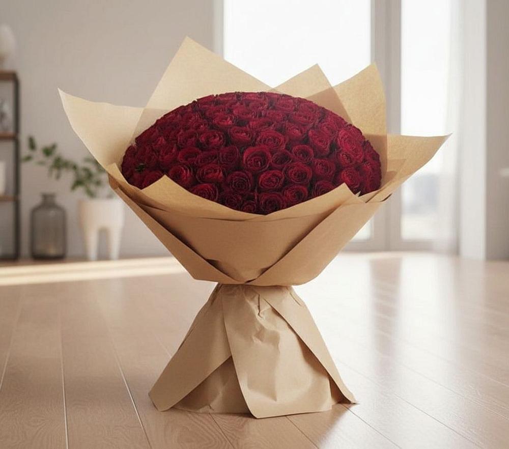 Букет 101 Красная роза в Новошахтинском