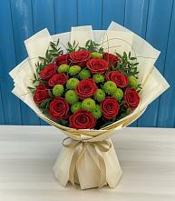 Букет цветов из:  Розы и Хризантемы в Новошахтинском