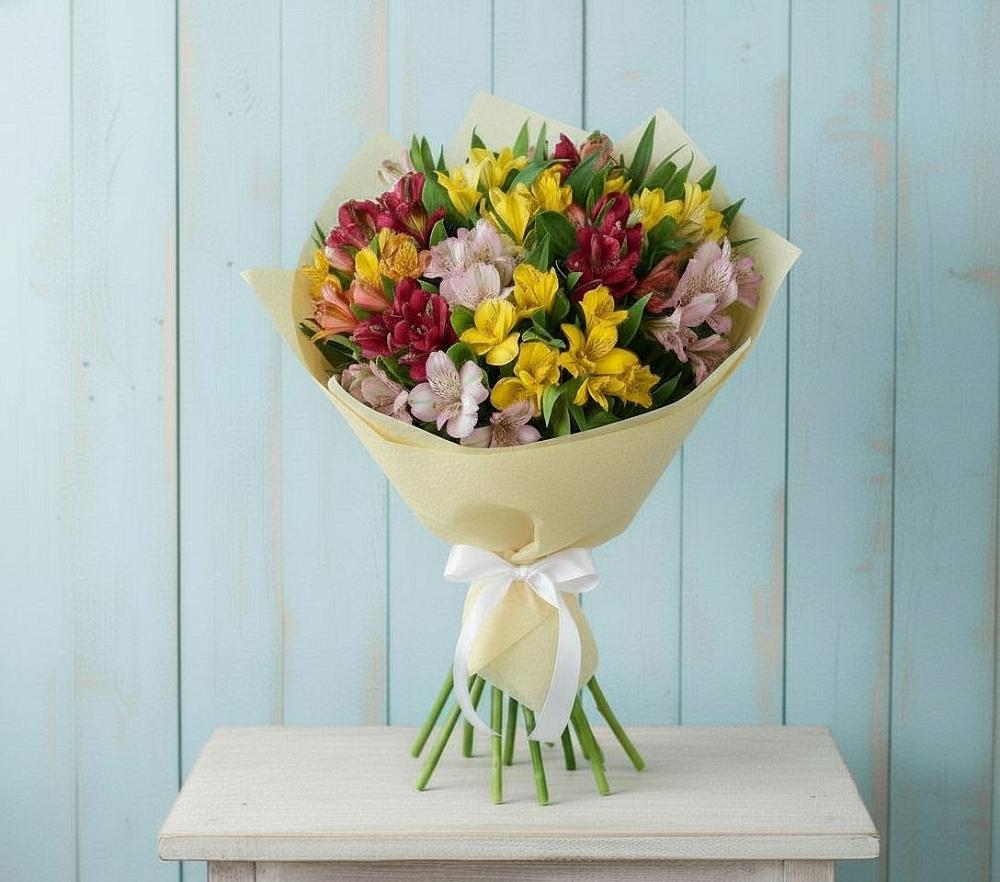 Букет цветов из: Альстромерии в Новошахтинском