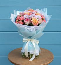 Букет цветов из:  Хризантемы и Розы #REPLACE_PRED# Новошахтинском